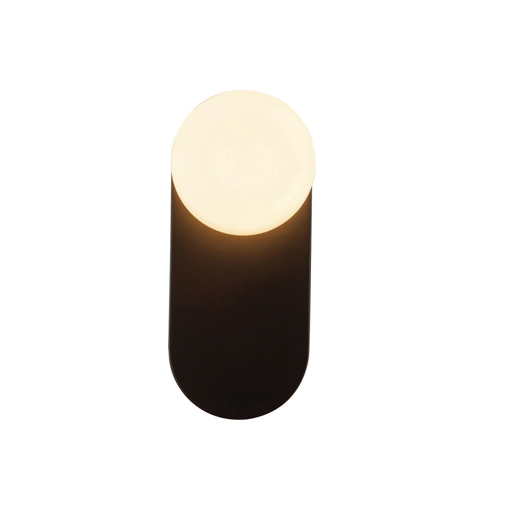 ALM-ARIEL-1WB-MB-OP Ariel 1 Light Wall Light  Matte Black