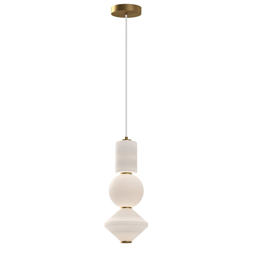 ALM-BIJOU-P3-GD Alora Mood Bijou LED Pendant Aged Gold