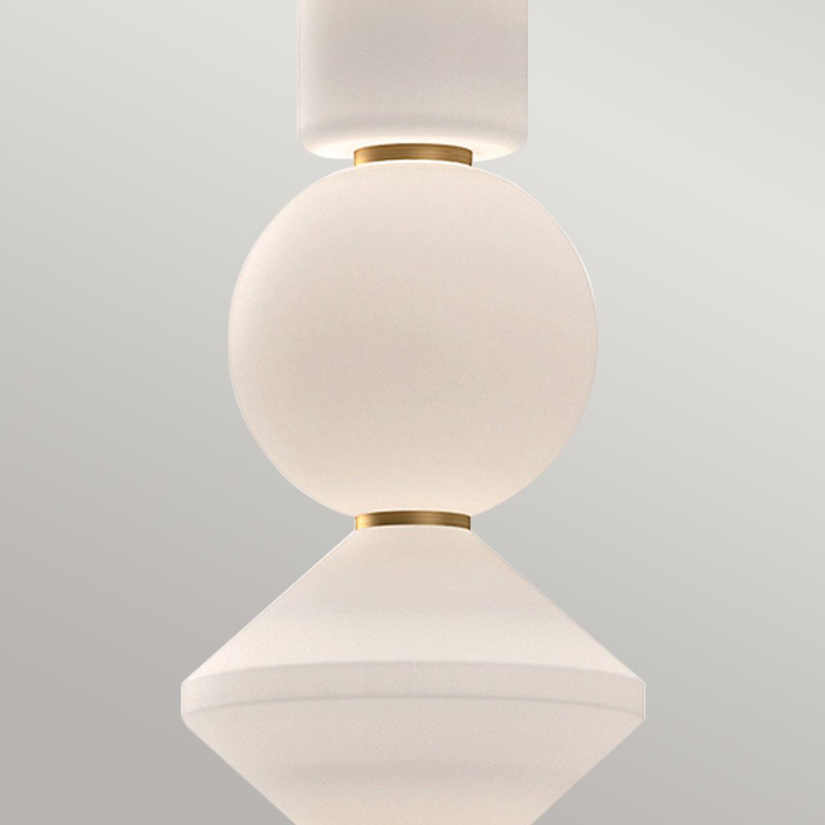 ALM-BIJOU-P3-GD Alora Mood Bijou LED Pendant Aged Gold