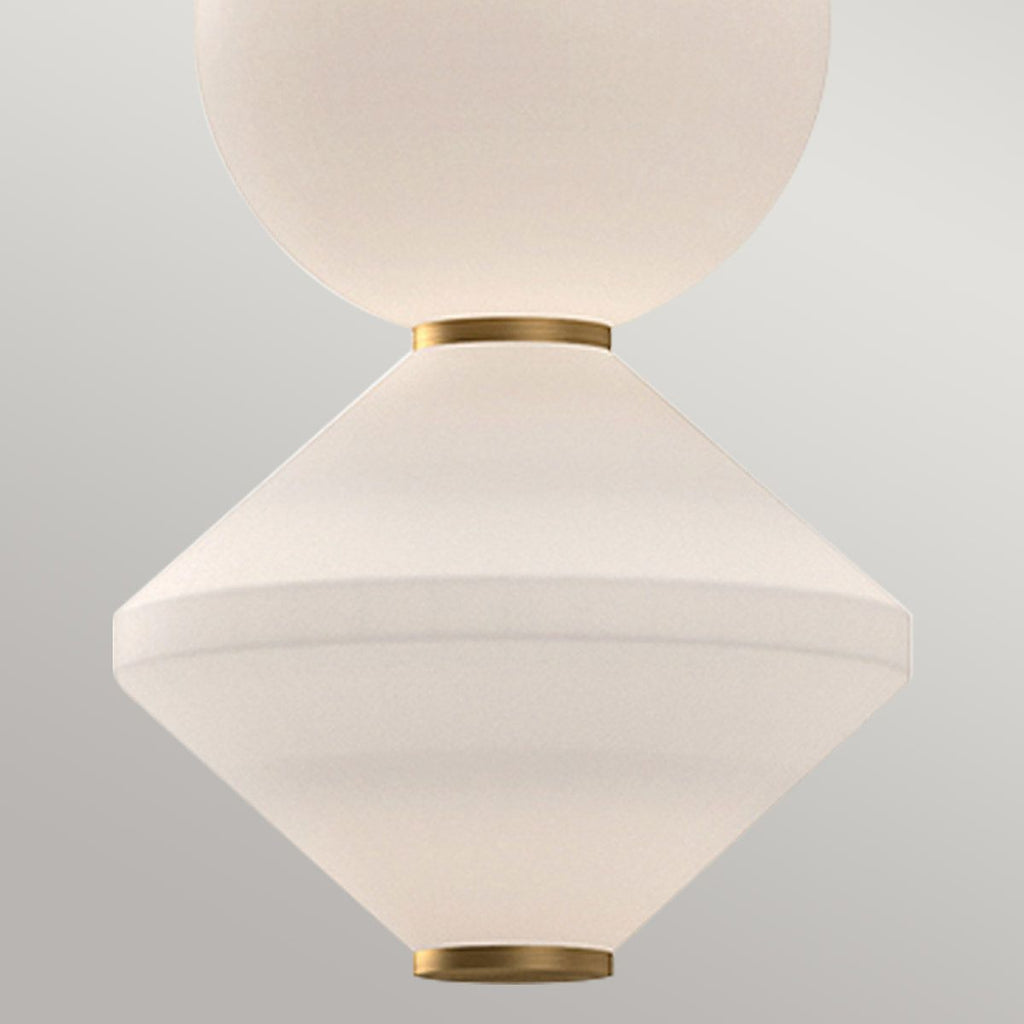 ALM-BIJOU-P3-GD Alora Mood Bijou LED Pendant Aged Gold