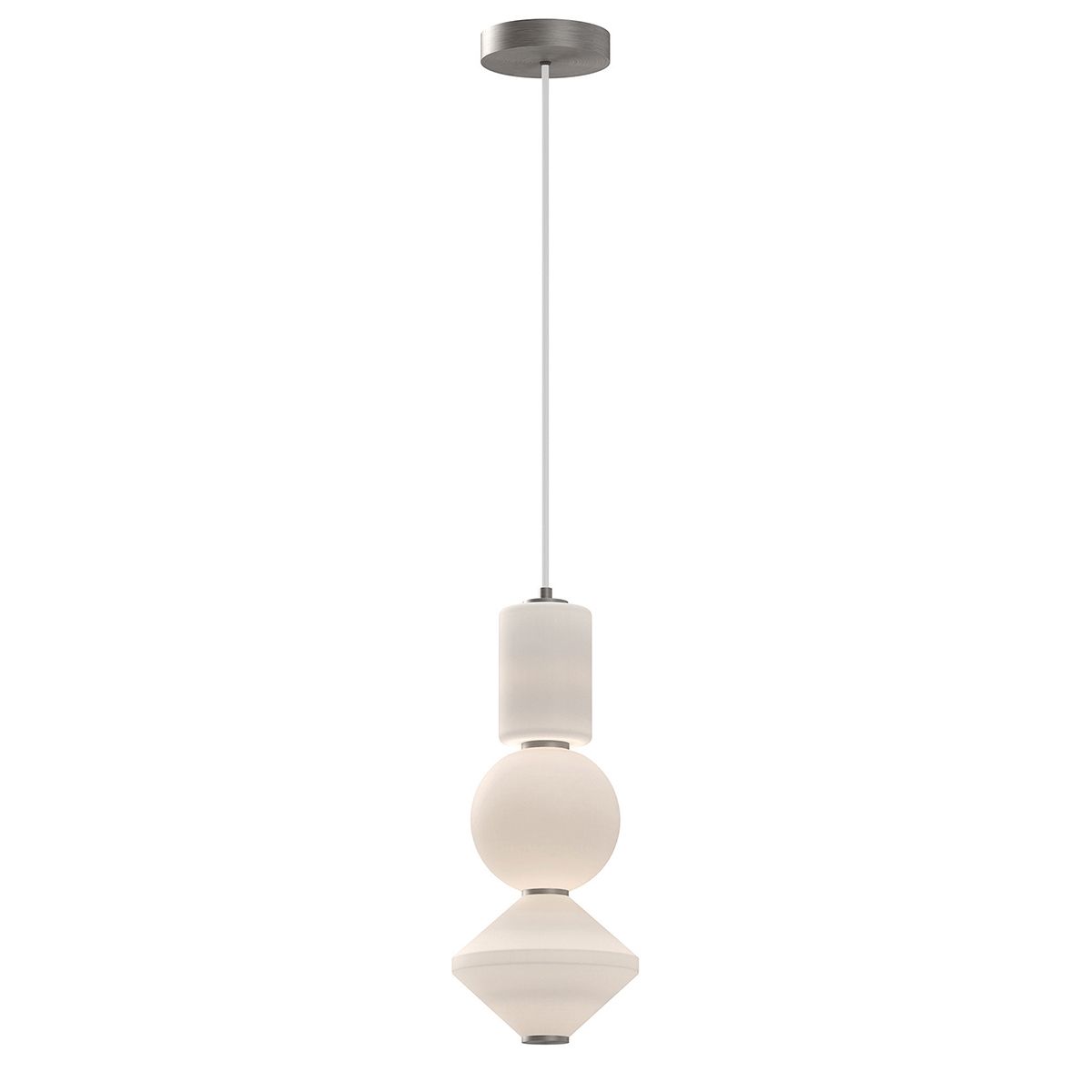 ALM-BIJOU-P3-PN Alora Mood Bijou LED Pendant Brushed Nickel