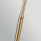 ALM-CROSBY-FL-BG Crosby 1 Light Floor Lamp Satin Cream & Brushed Gold