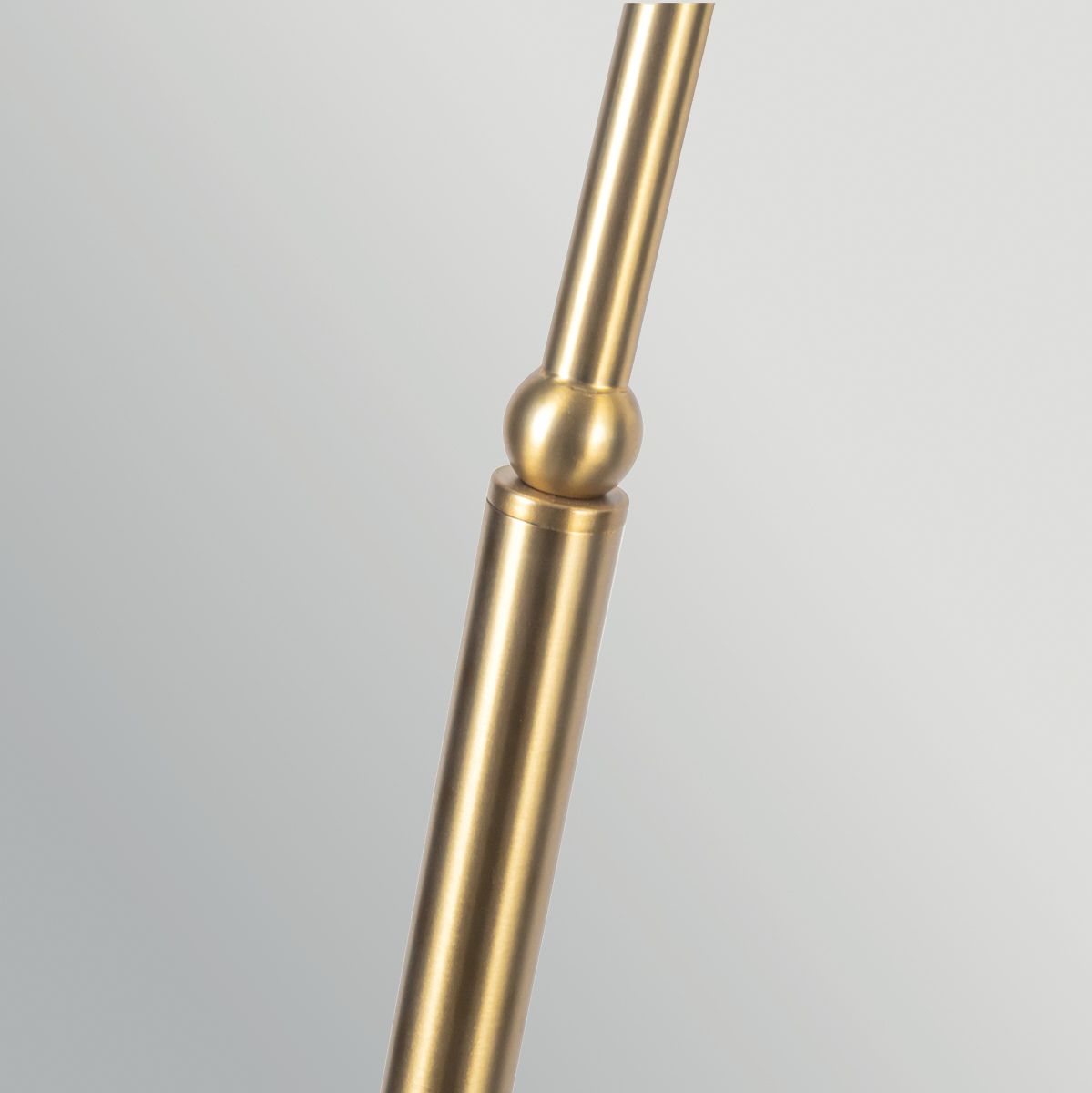 ALM-CROSBY-FL-BG Crosby 1 Light Floor Lamp Satin Cream & Brushed Gold