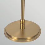 ALM-CROSBY-FL-BG Crosby 1 Light Floor Lamp Satin Cream & Brushed Gold