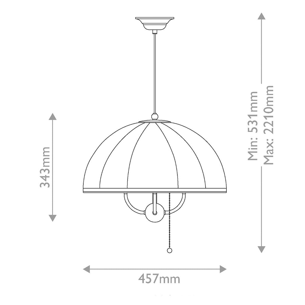 ALM-CROSBY-P-M-BG Crosby 4 Light Pendant  Satin Cream & Brushed Gold