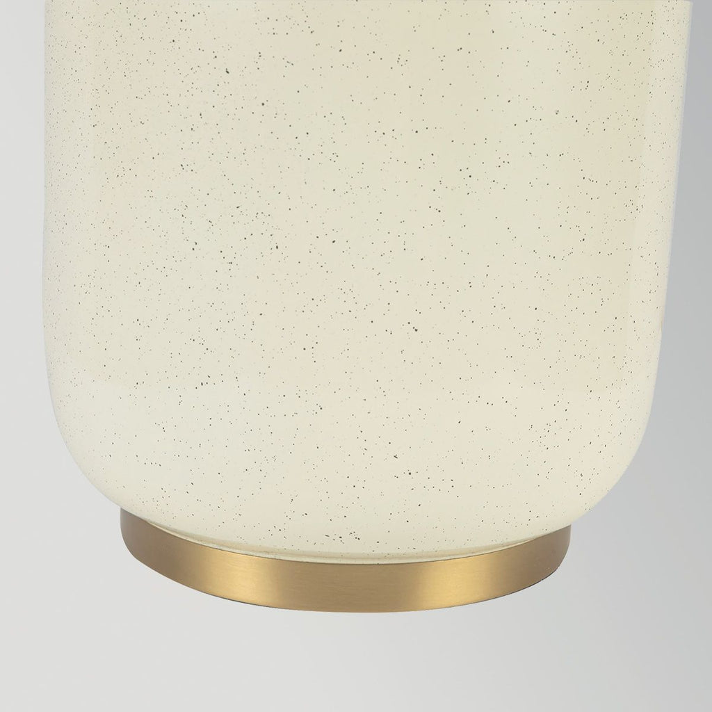 ALM-CROSBY-TL-BG Crosby 1 Light Table Lamp Satin Cream & Brushed Gold