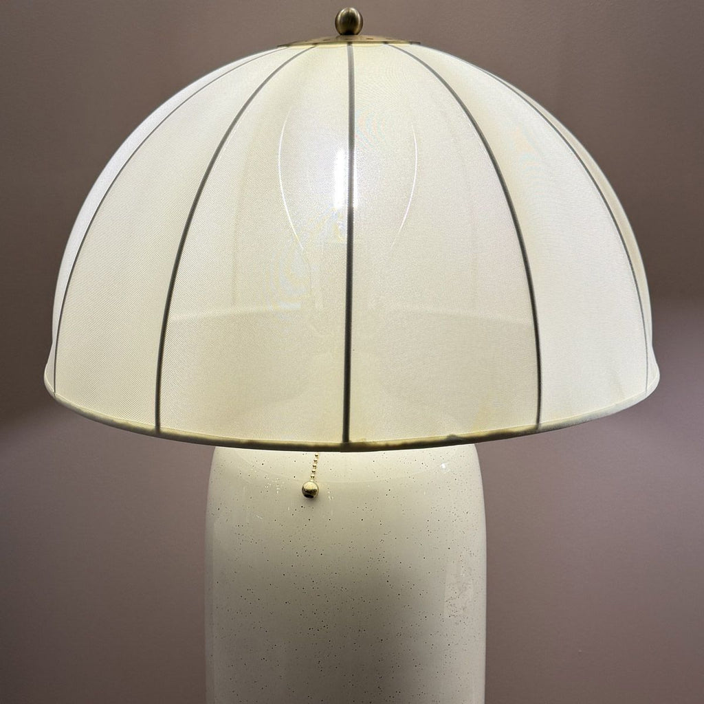 ALM-CROSBY-TL-BG Crosby 1 Light Table Lamp Satin Cream & Brushed Gold