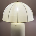 ALM-CROSBY-TL-BG Crosby 1 Light Table Lamp Satin Cream & Brushed Gold