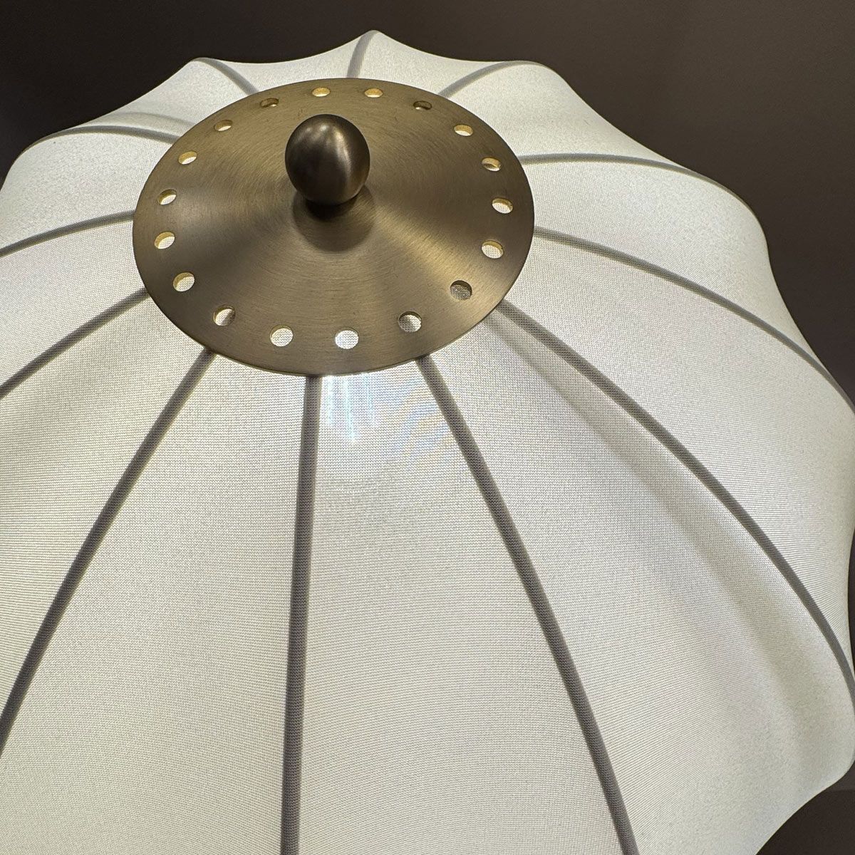 ALM-CROSBY-TL-BG Crosby 1 Light Table Lamp Satin Cream & Brushed Gold