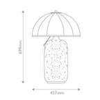 ALM-CROSBY-TL-BG Crosby 1 Light Table Lamp Satin Cream & Brushed Gold