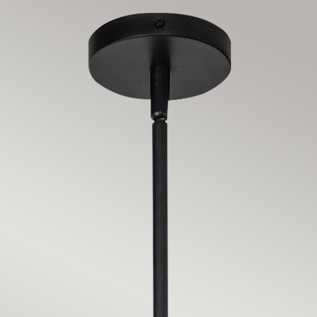 ALM-DAPHNE-P-S-MB Alora Mood Daphne 1 lt Small Pendant Matte Black & Natural