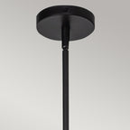 ALM-DAPHNE-P-S-MB Alora Mood Daphne 1 lt Small Pendant Matte Black & Natural