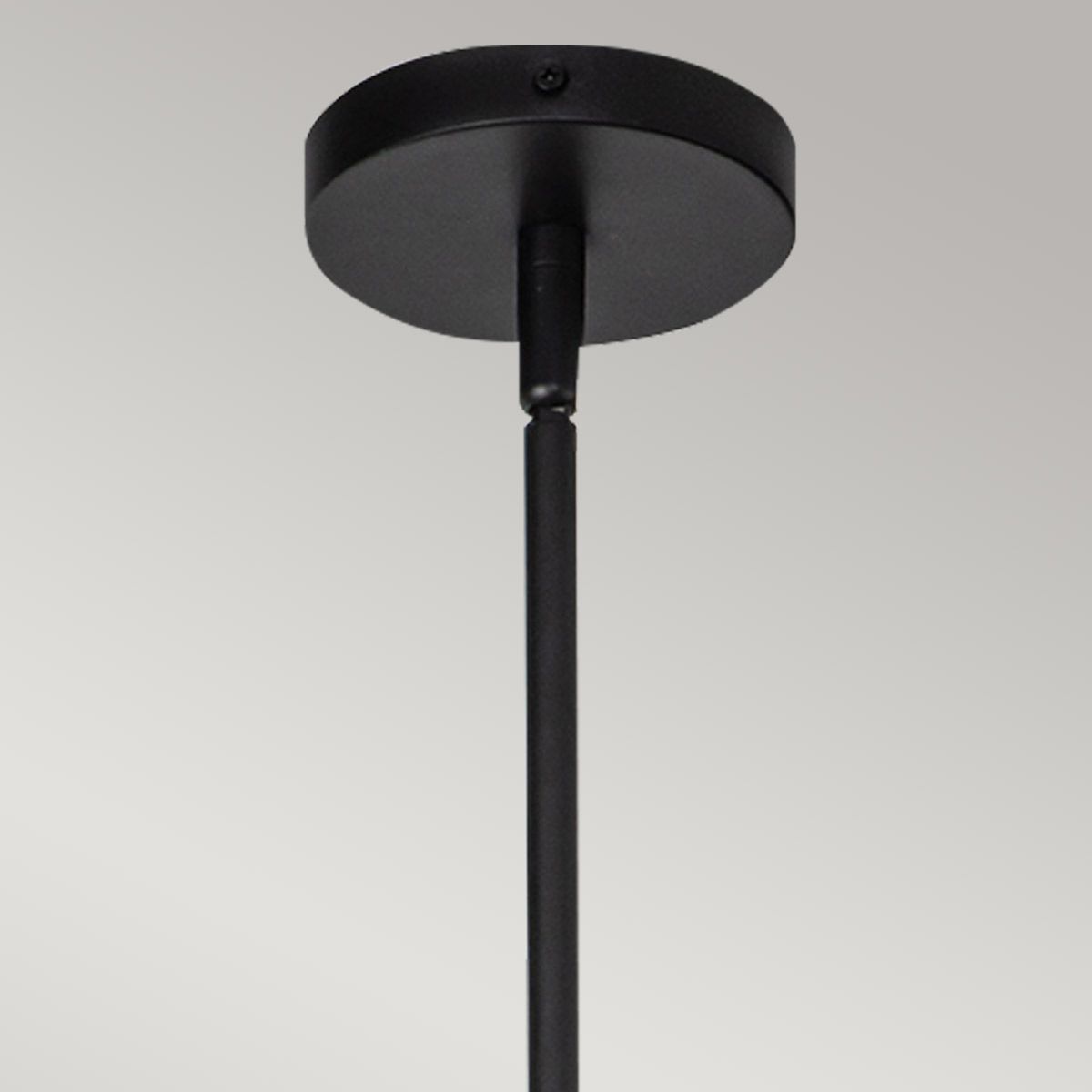 ALM-DAPHNE-P-S-MB Alora Mood Daphne 1 lt Small Pendant Matte Black & Natural