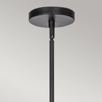 ALM-DAPHNE6-MB Alora Mood Daphne 6 lt Chandelier Matte Black & Natural