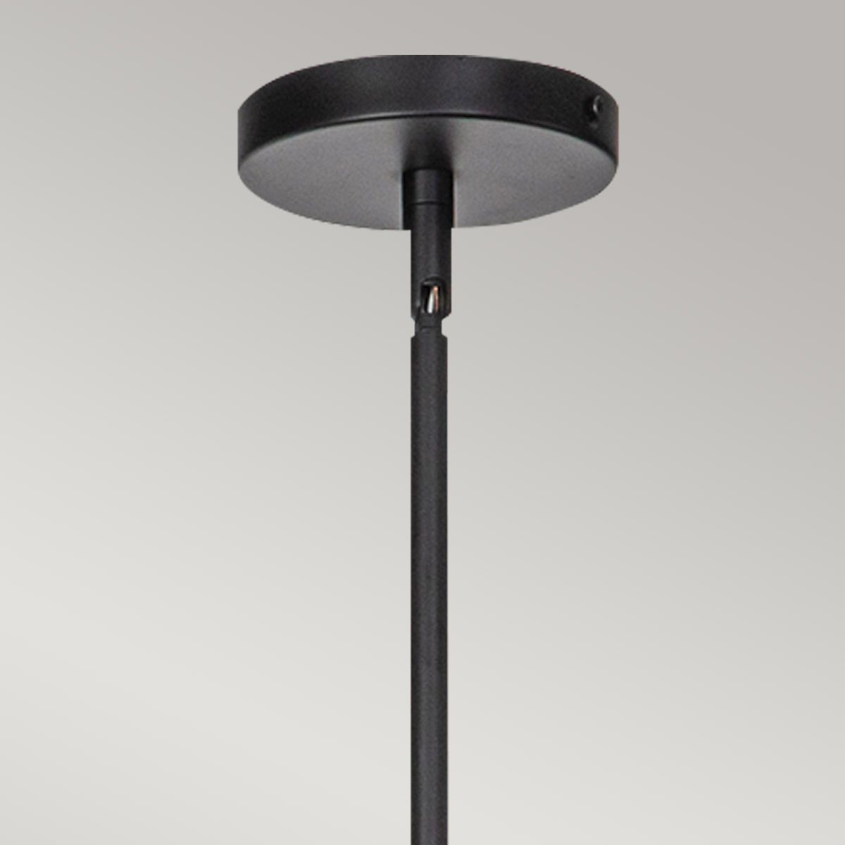 ALM-DAPHNE6-MB Alora Mood Daphne 6 lt Chandelier Matte Black & Natural
