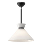 ALM-HALSTON-P-M-BK Alora Mood Halston 1 lt Pendant Matte Black