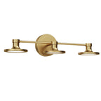 ALM-ISSA-3WB-BG Issa 3 Light LED  Bathroom Wall Light  Brushed Gold
