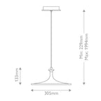 ALM-ISSA-P-M-BG Issa LED Medium Pendant Brushed Gold