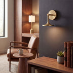 ALM-ISSA-TL-BG Issa 1 Light Table Lamp Brushed Gold, Ivory Linen