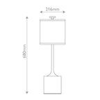 ALM-ISSA-TL-BG Issa 1 Light Table Lamp Brushed Gold, Ivory Linen