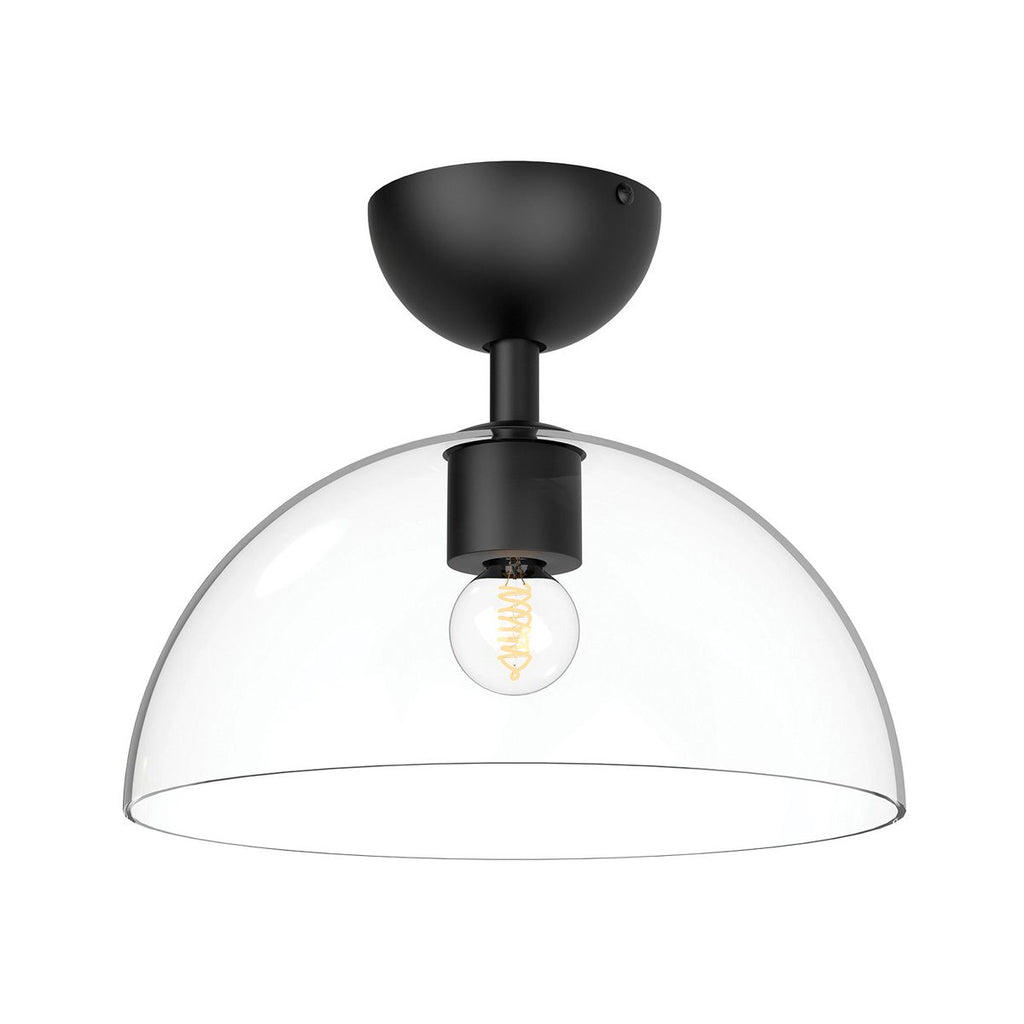 ALM-JUDE-SF-MB-CL Alora Mood Jude 1 lt Semi Flush Light Matte Black