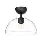 ALM-JUDE-SF-MB-CL Alora Mood Jude 1 lt Semi Flush Light Matte Black