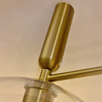 ALM-JUDE3-GD-CL Alora Mood Jude 3 lt Chandelier Brushed Gold