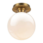 ALM-OTIS-F-BG-OP Otis  Bathroom 1 Light Flush Ceiling Brushed Gold