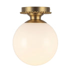 ALM-OTIS-F-BG-OP Otis  Bathroom 1 Light Flush Ceiling Brushed Gold