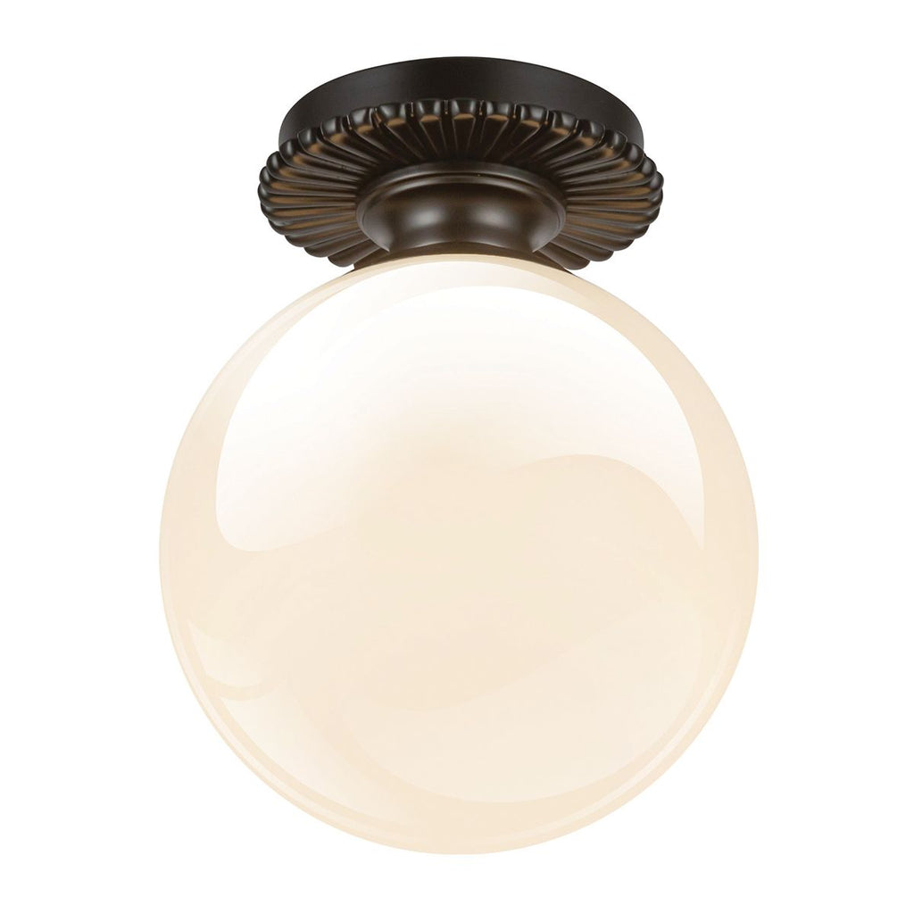 ALM-OTIS-F-MB-OP Otis  Bathroom 1 Light Flush Ceiling Matte Black