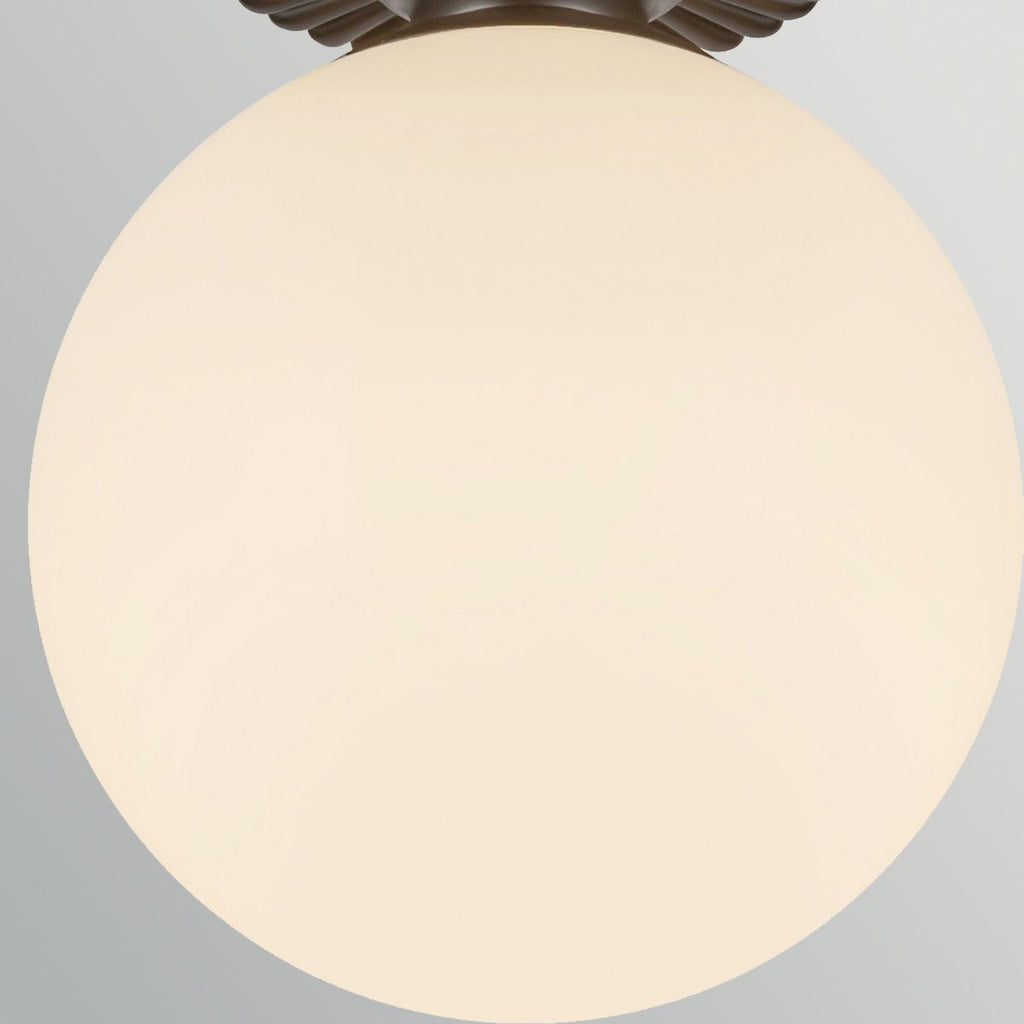 ALM-OTIS-F-MB-OP Otis  Bathroom 1 Light Flush Ceiling Matte Black