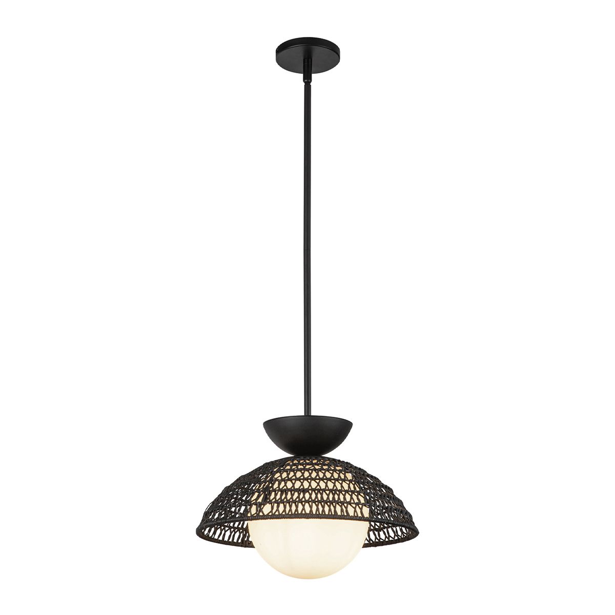 ALM-PERTH-P-BK Alora Mood Perth 1 lt Pendant Matte Black