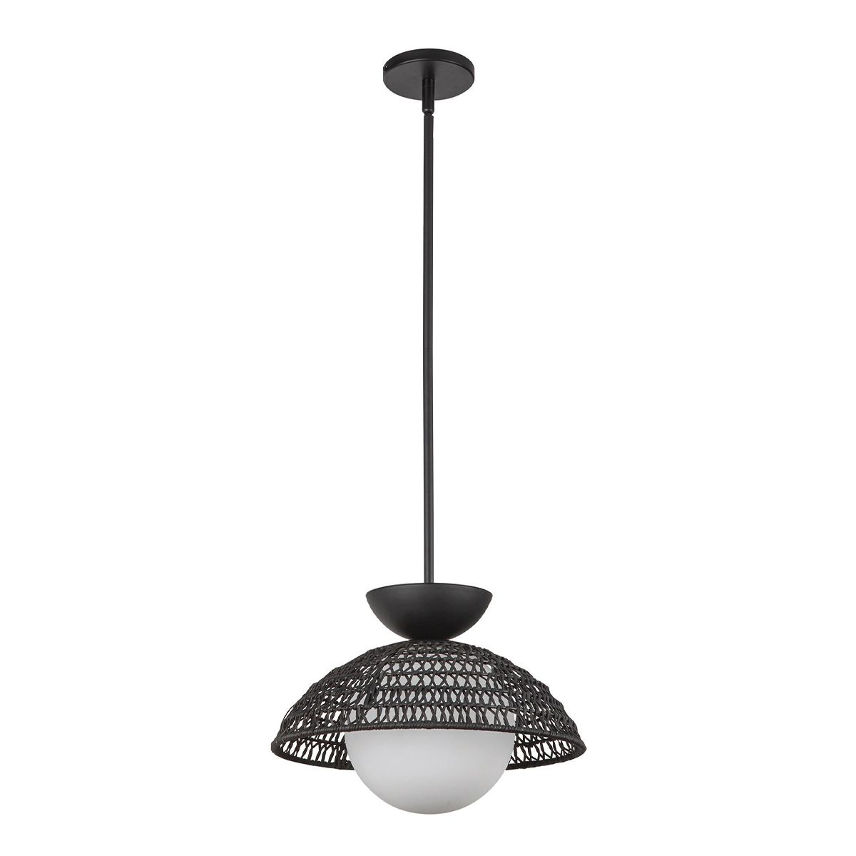 ALM-PERTH-P-BK Alora Mood Perth 1 lt Pendant Matte Black