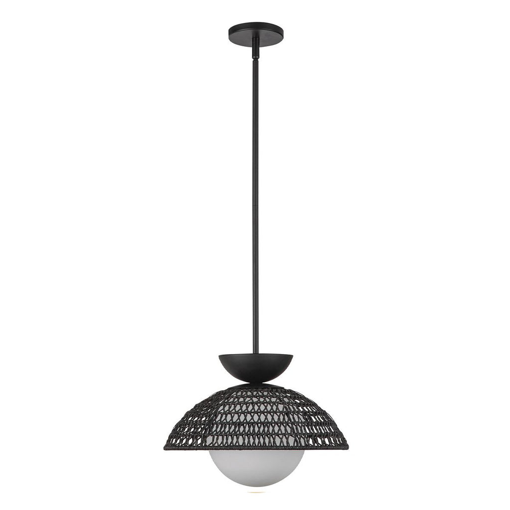 ALM-PERTH-P-BK Alora Mood Perth 1 lt Pendant Matte Black