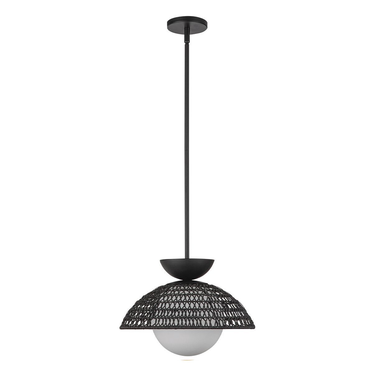 ALM-PERTH-P-BK Alora Mood Perth 1 lt Pendant Matte Black