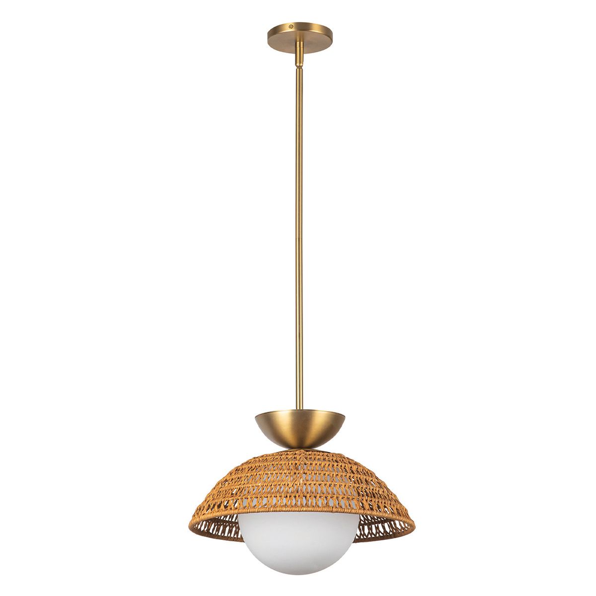 ALM-PERTH-P-GD Alora Mood Perth 1 lt Pendant Brushed Gold