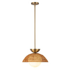 ALM-PERTH-P-GD Alora Mood Perth 1 lt Pendant Brushed Gold
