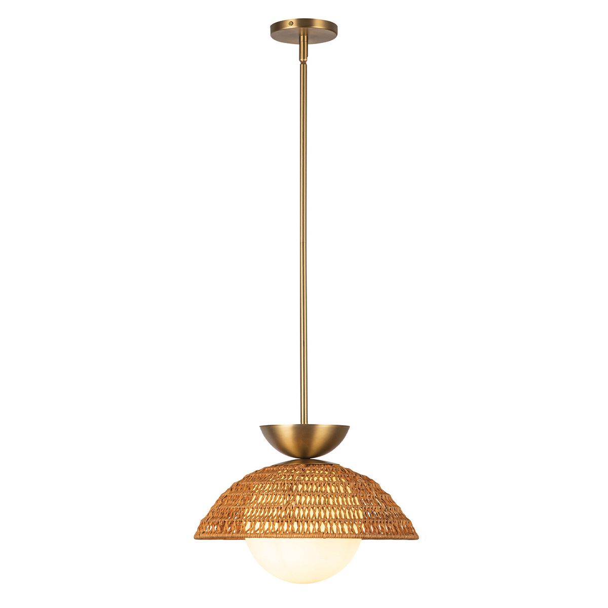 ALM-PERTH-P-GD Alora Mood Perth 1 lt Pendant Brushed Gold