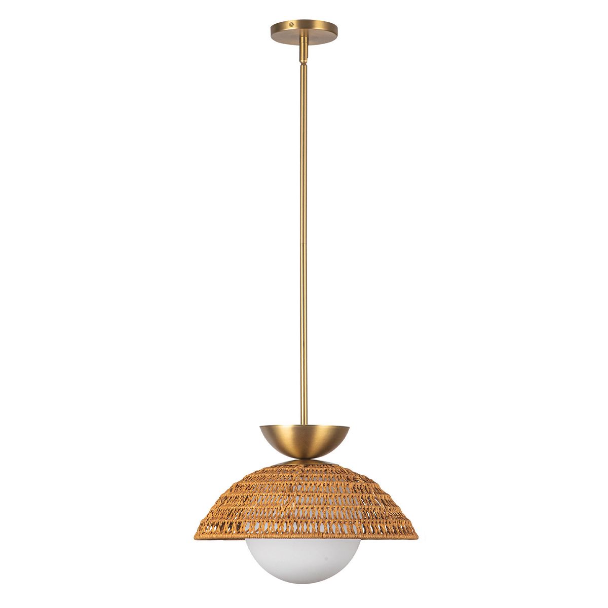 ALM-PERTH-P-GD Alora Mood Perth 1 lt Pendant Brushed Gold