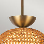 ALM-PERTH-P-GD Alora Mood Perth 1 lt Pendant Brushed Gold