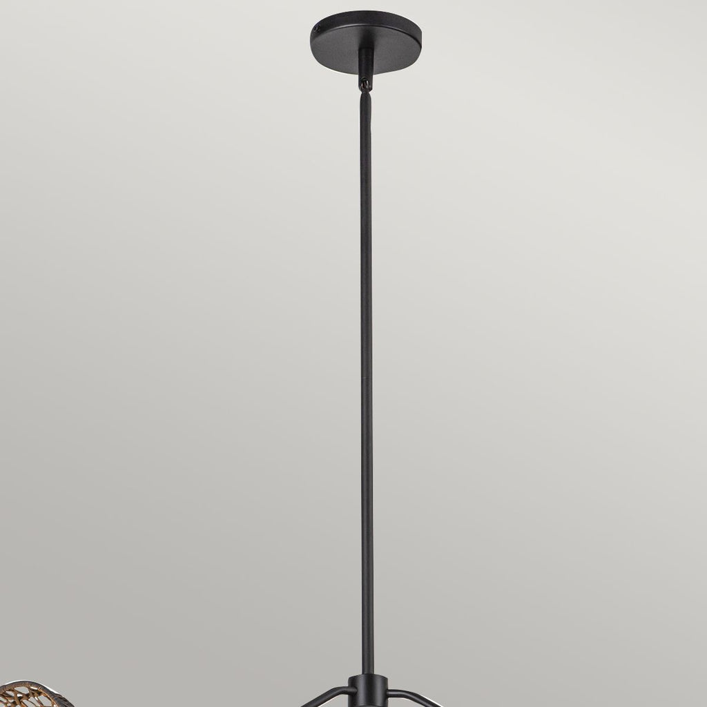 ALM-PERTH3-BK Alora Mood Perth 3 lt Chandelier Matte Black