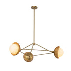 ALM-PERTH3-GD Alora Mood Perth 3 lt Chandelier Brushed Gold
