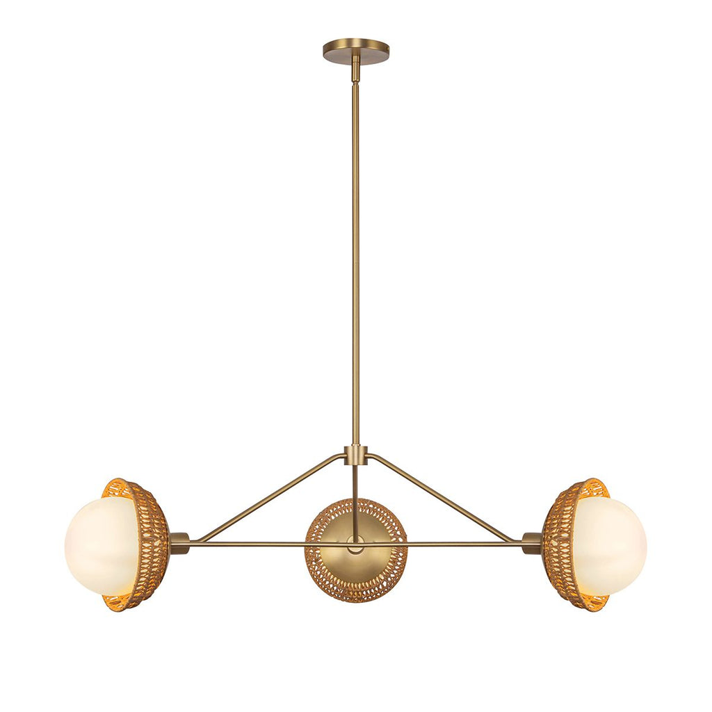 ALM-PERTH3-GD Alora Mood Perth 3 lt Chandelier Brushed Gold