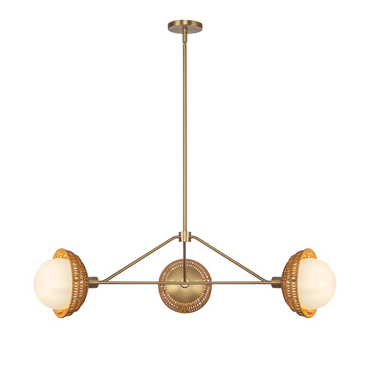 ALM-PERTH3-GD Alora Mood Perth 3 lt Chandelier Brushed Gold