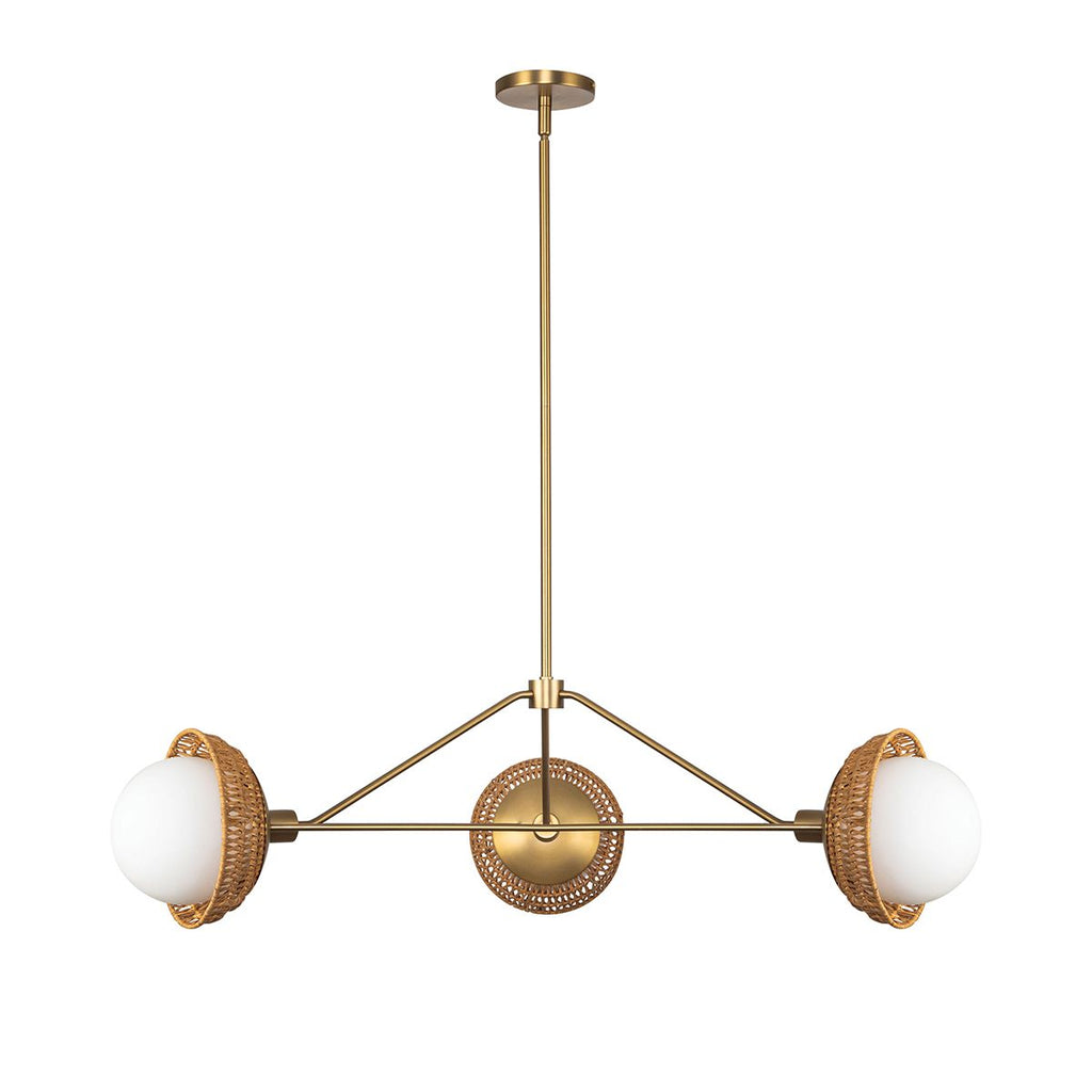ALM-PERTH3-GD Alora Mood Perth 3 lt Chandelier Brushed Gold