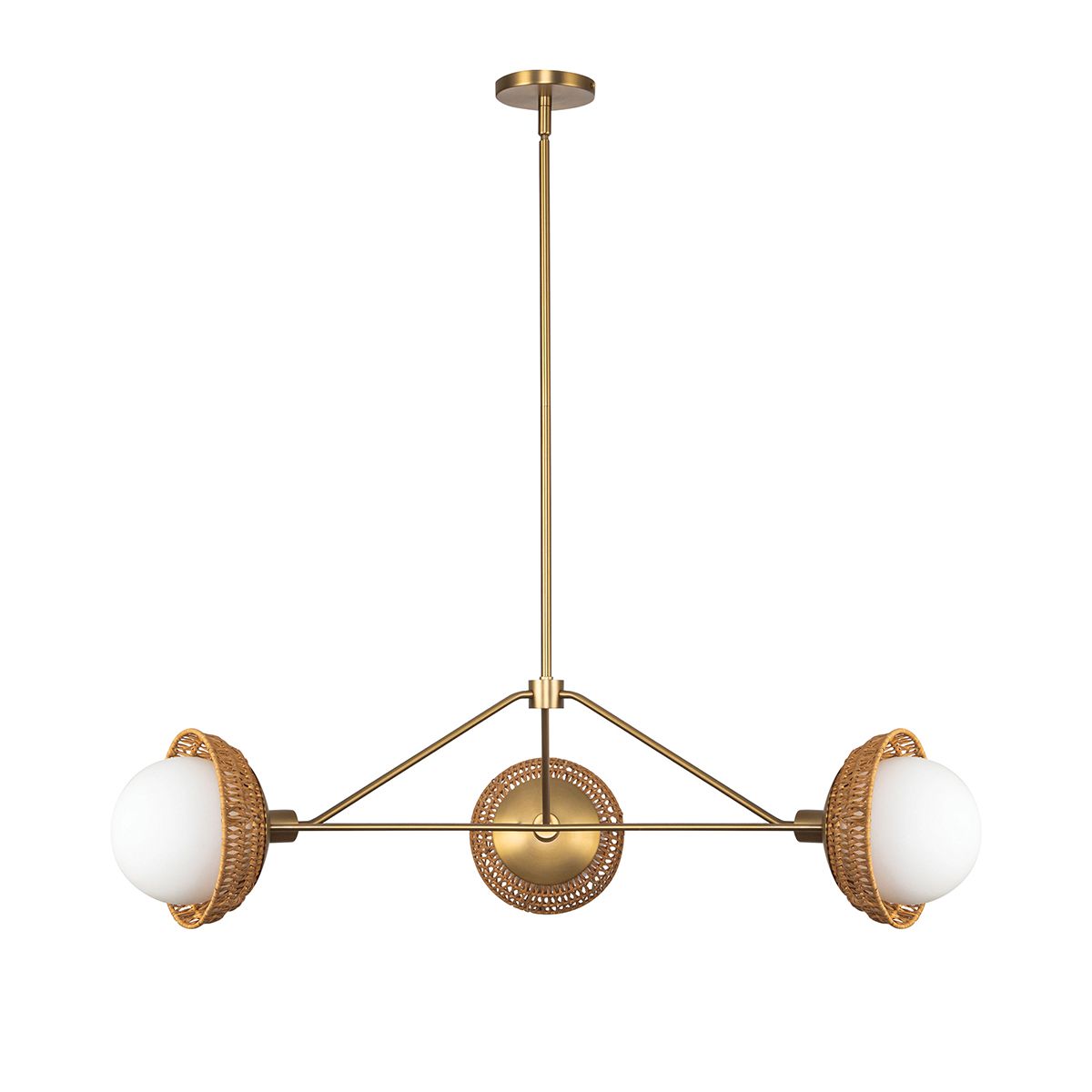 ALM-PERTH3-GD Alora Mood Perth 3 lt Chandelier Brushed Gold