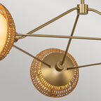 ALM-PERTH3-GD Alora Mood Perth 3 lt Chandelier Brushed Gold