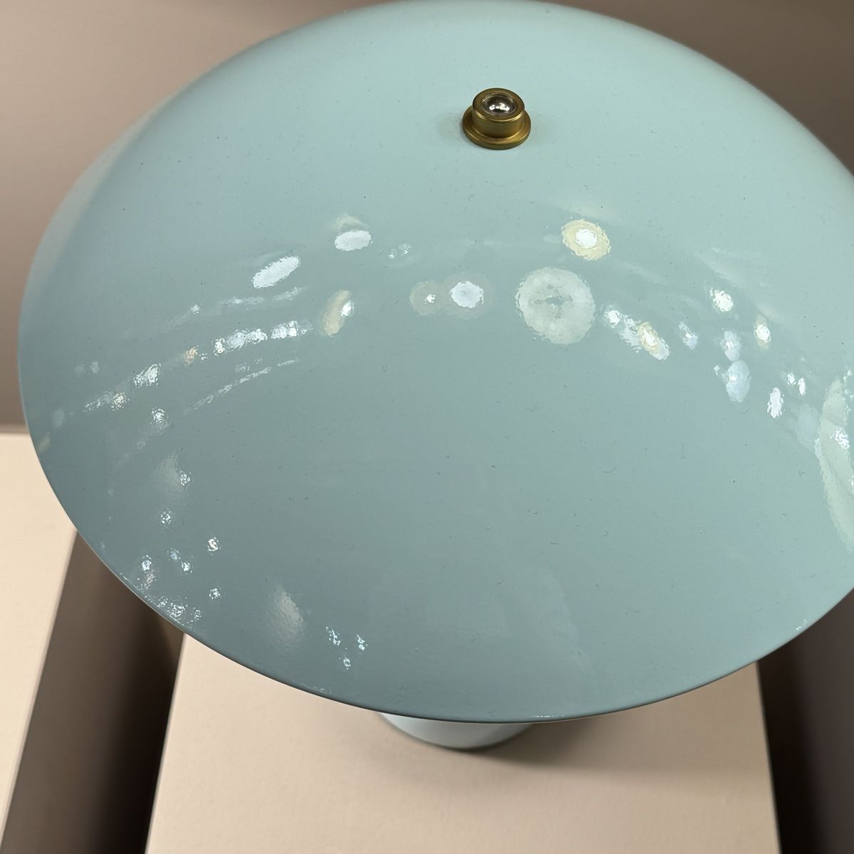 ALM-POPPY-TL-M-CB Poppy LED Medium Table Lamp Cerulean Light Blue