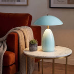 ALM-POPPY-TL-M-CB Poppy LED Medium Table Lamp Cerulean Light Blue