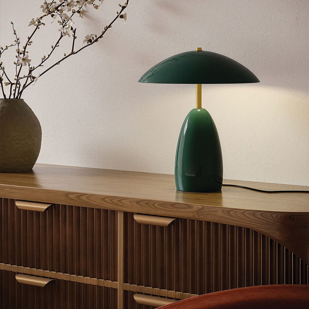 ALM-POPPY-TL-M-PG Poppy LED Medium Table Lamp Pine Green